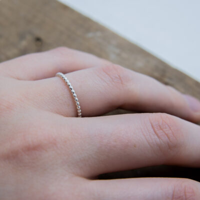 Perldrahtring in Silber - Image 3