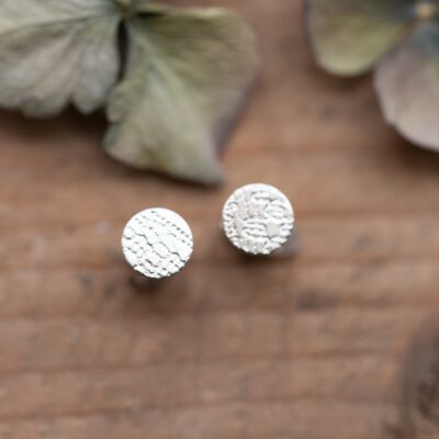 Silberohrstecker Spitzen-Struktur