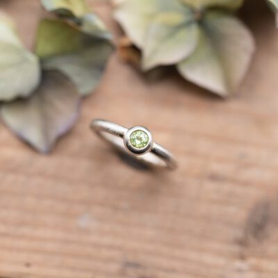 Silberring mit Peridot