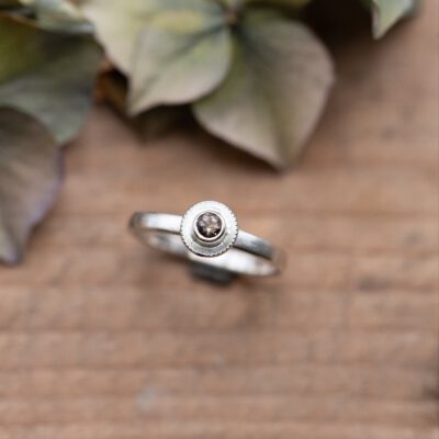 Silberring mit Rauchquarz