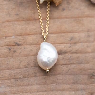 Perlanhänger aus Gelbgold