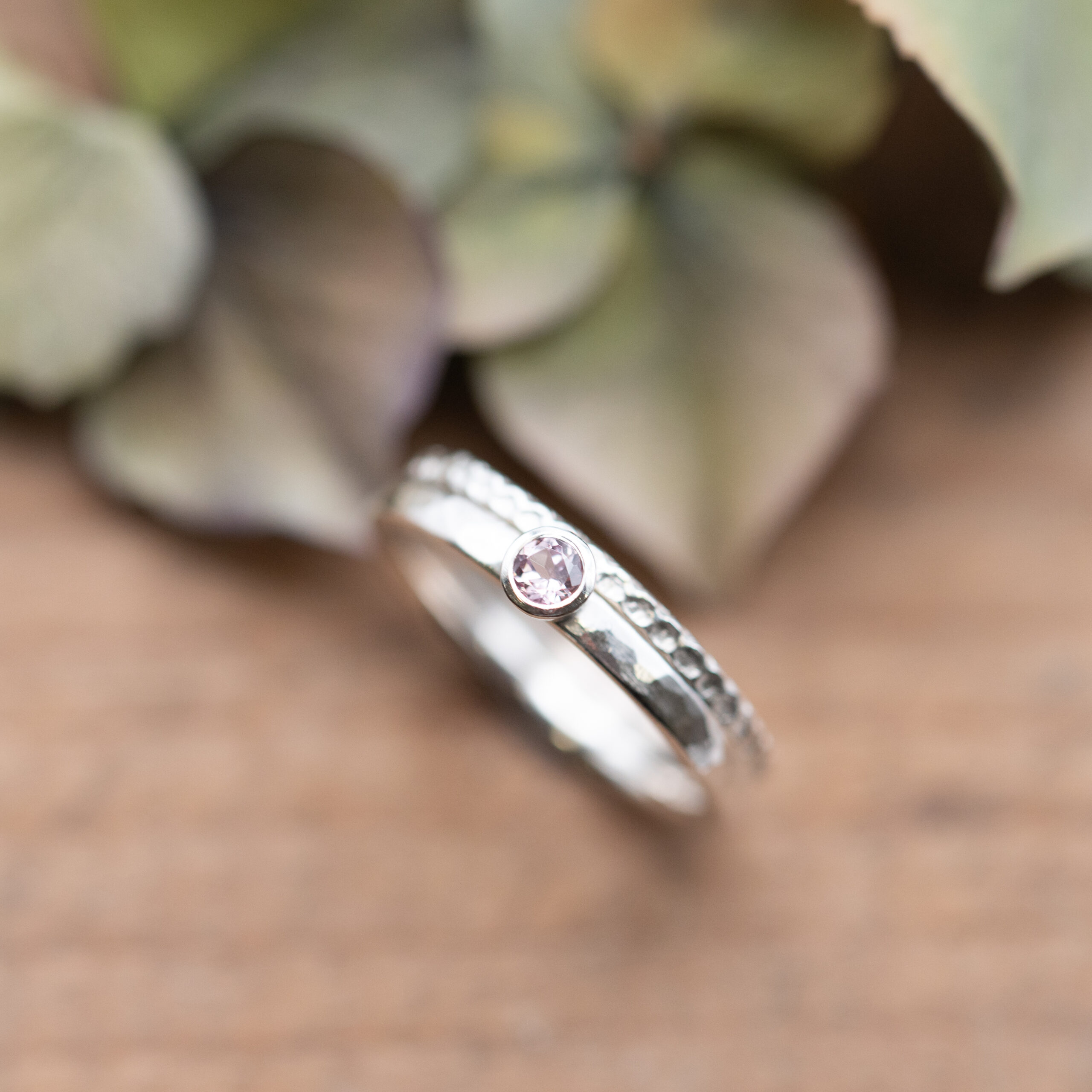 Silberring mit Muster – Bild 2