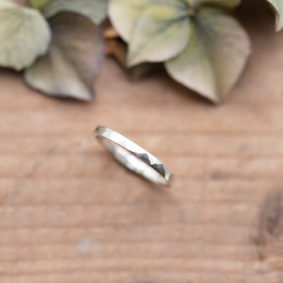 Silberring Hammerschlag