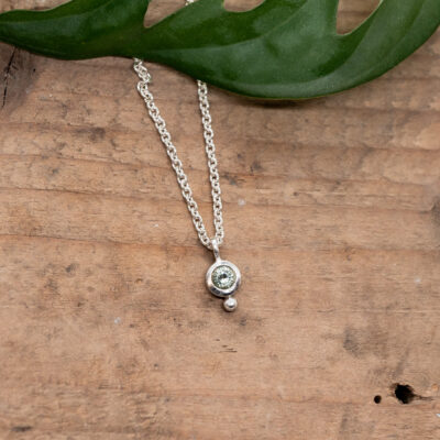 Silberkette mit Prasiolith